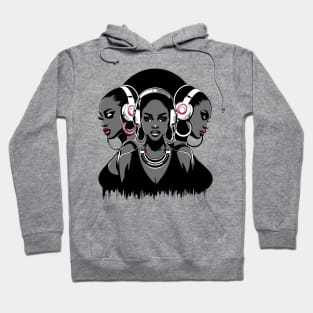 Afrocentric Woman Music Hoodie